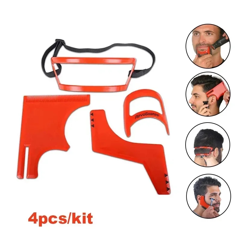 Mens Grooming Tools - 2/4Pcs 남자의 수염 빗 헤어 트리머