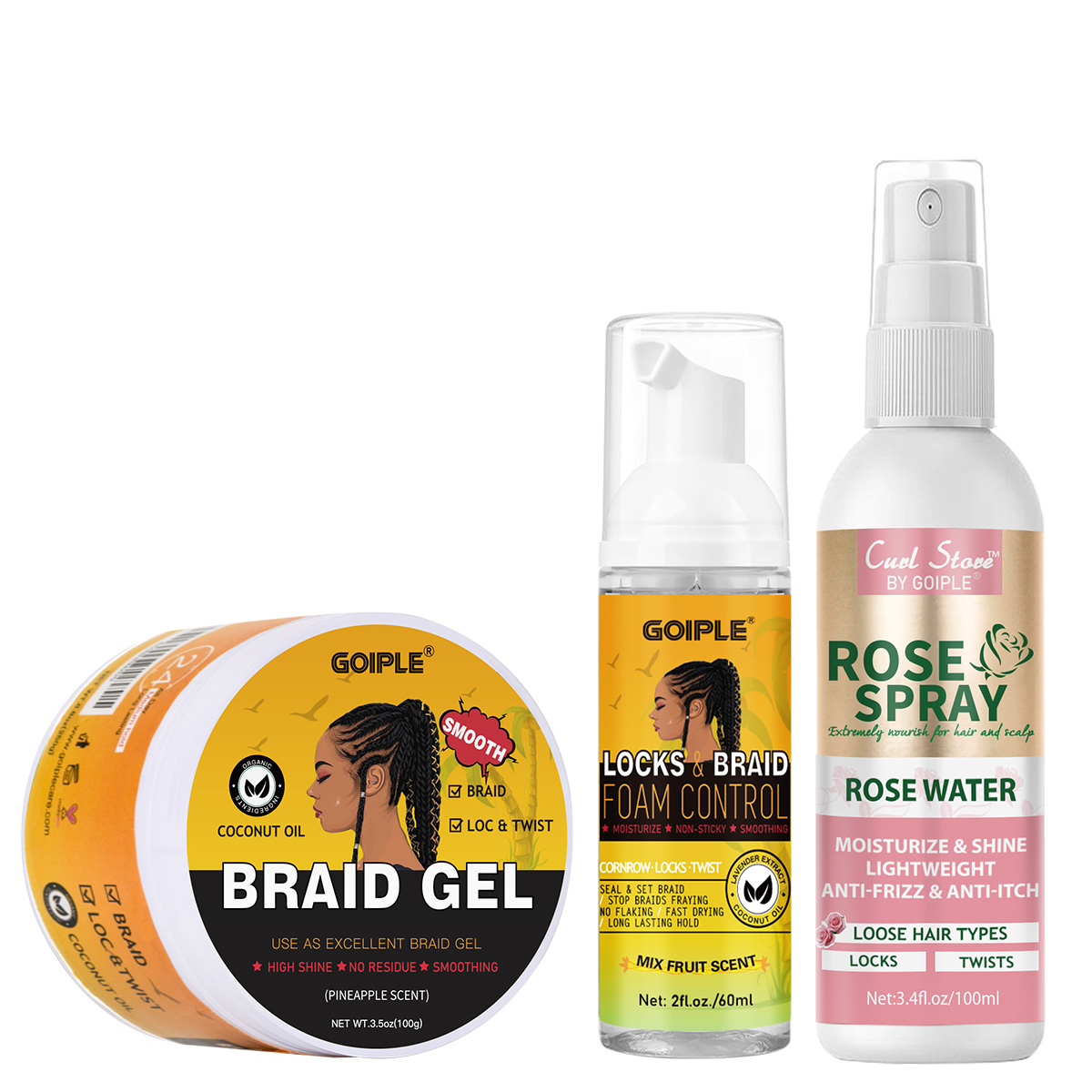 Men'S Grooming Gel - 브레이딩 젤 하이샤인 클린 무스 로즈