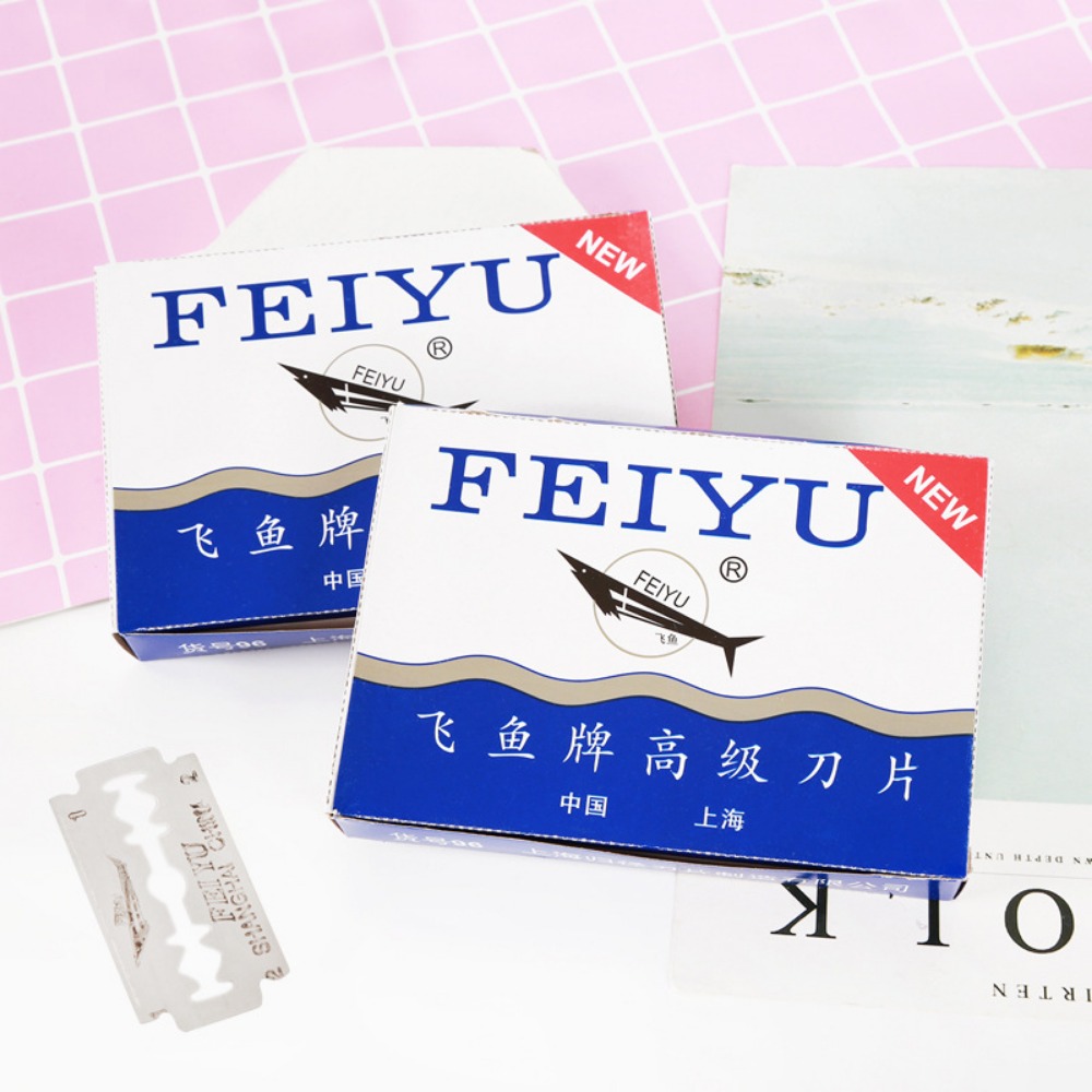 Men'S Grooming Razor - 50pcs 스테인레스 스틸 더블 에지 면도날