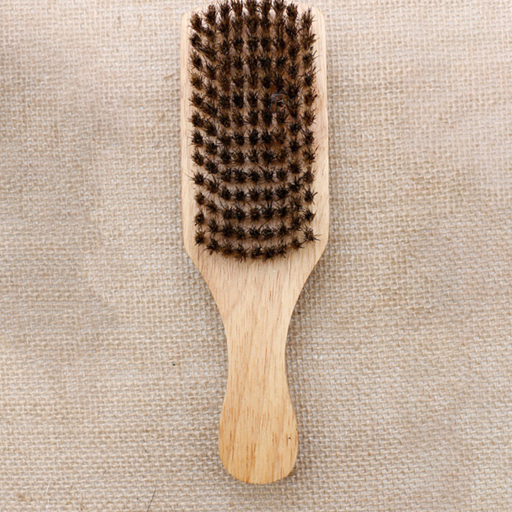 Men'S Grooming Brush - 2개입 수염 스타일링 빗 양면 멧돼지털