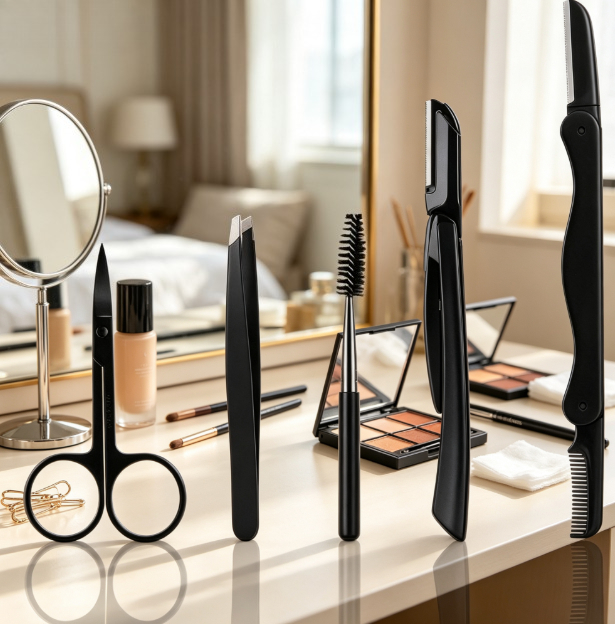 Men'S Grooming Brush - 전문 눈썹 트리머 세트 5-in-1 키트