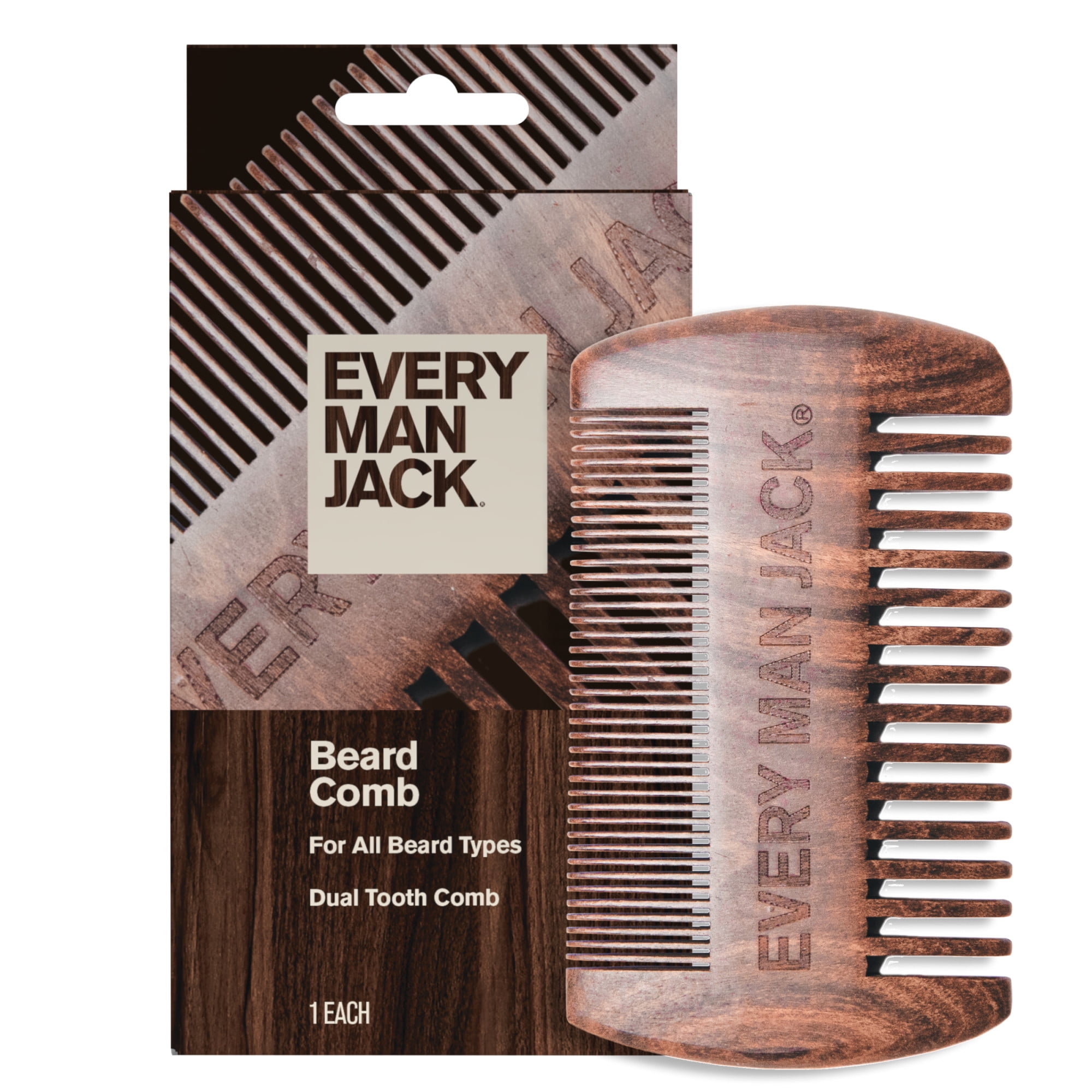 Mens Grooming Tools - 프리미엄 수제 흑단 나무 수염 빗