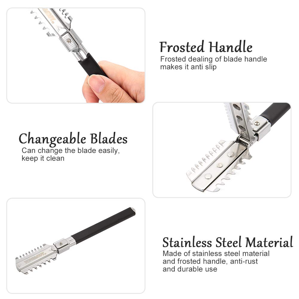 양날 면도 이발 면도기 칼 블레이드 수동 헤어 커팅 도 - Men'S Grooming Razor 리뷰 및 가격