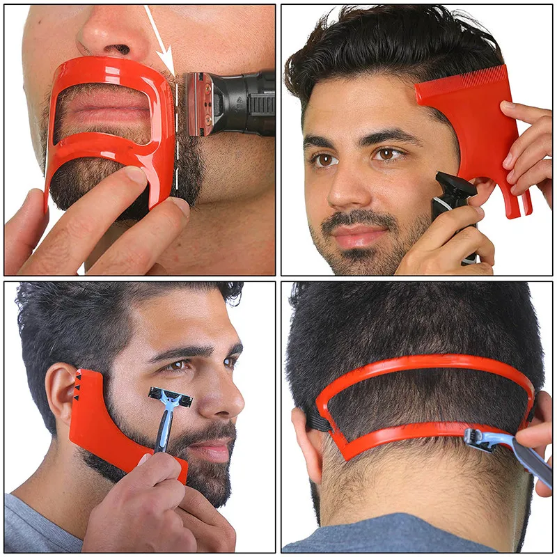 2/4Pcs 남자의 수염 빗 헤어 트리머 플라스틱 남자 - Mens Grooming Tools 리뷰 및 가격