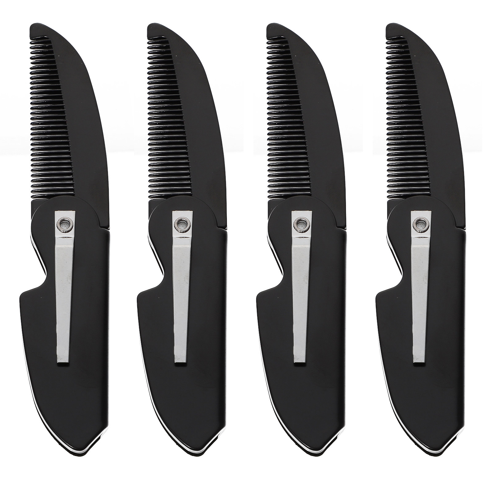 4Pcs 수염 빗 접이식 포켓 빗 휴대용 플라스틱 헤어 - Mens Grooming Tools 리뷰 및 가격
