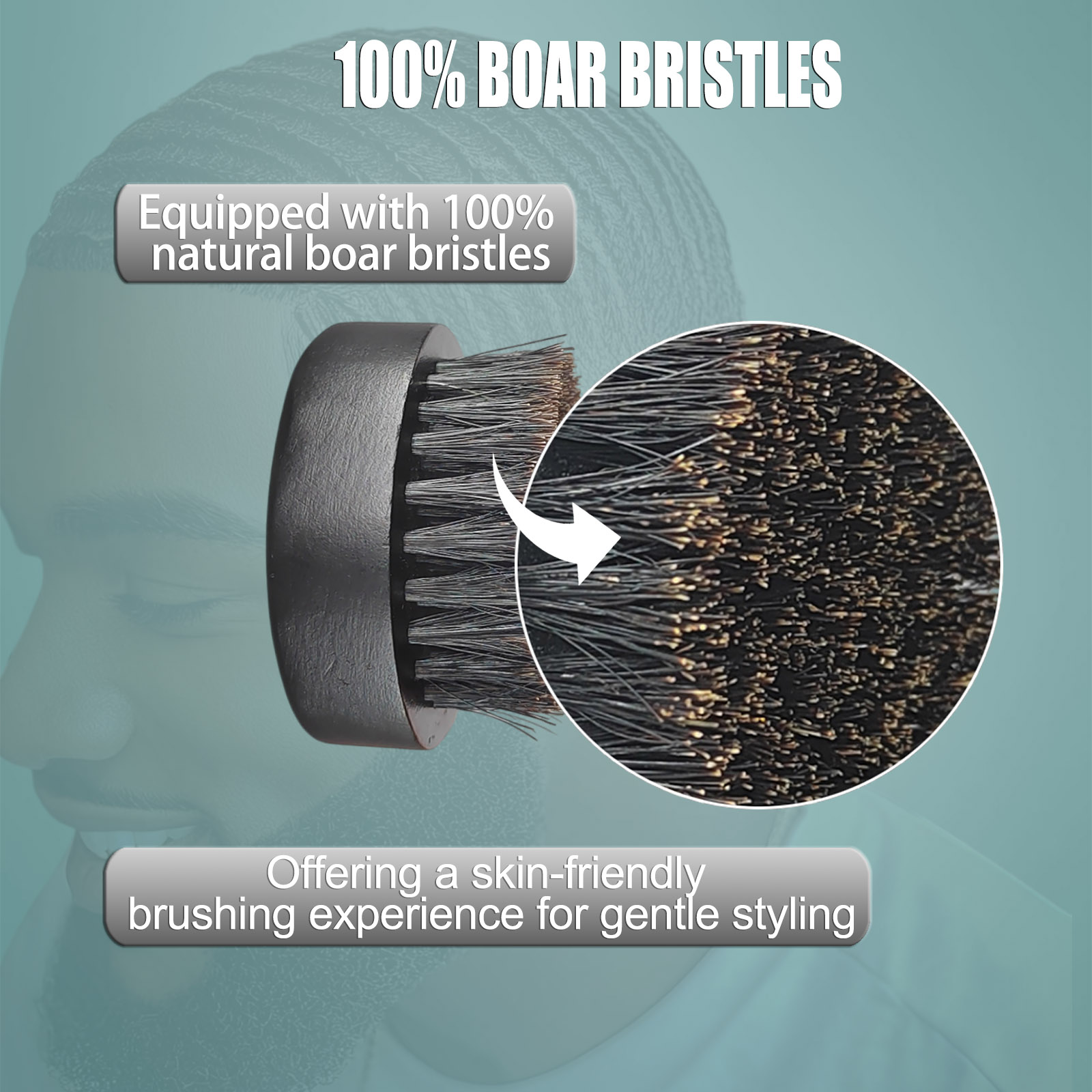 남성용 라운드 수염 브러쉬 – 100% 천연 멧돼지 털 - Men'S Grooming Brush 리뷰 및 가격