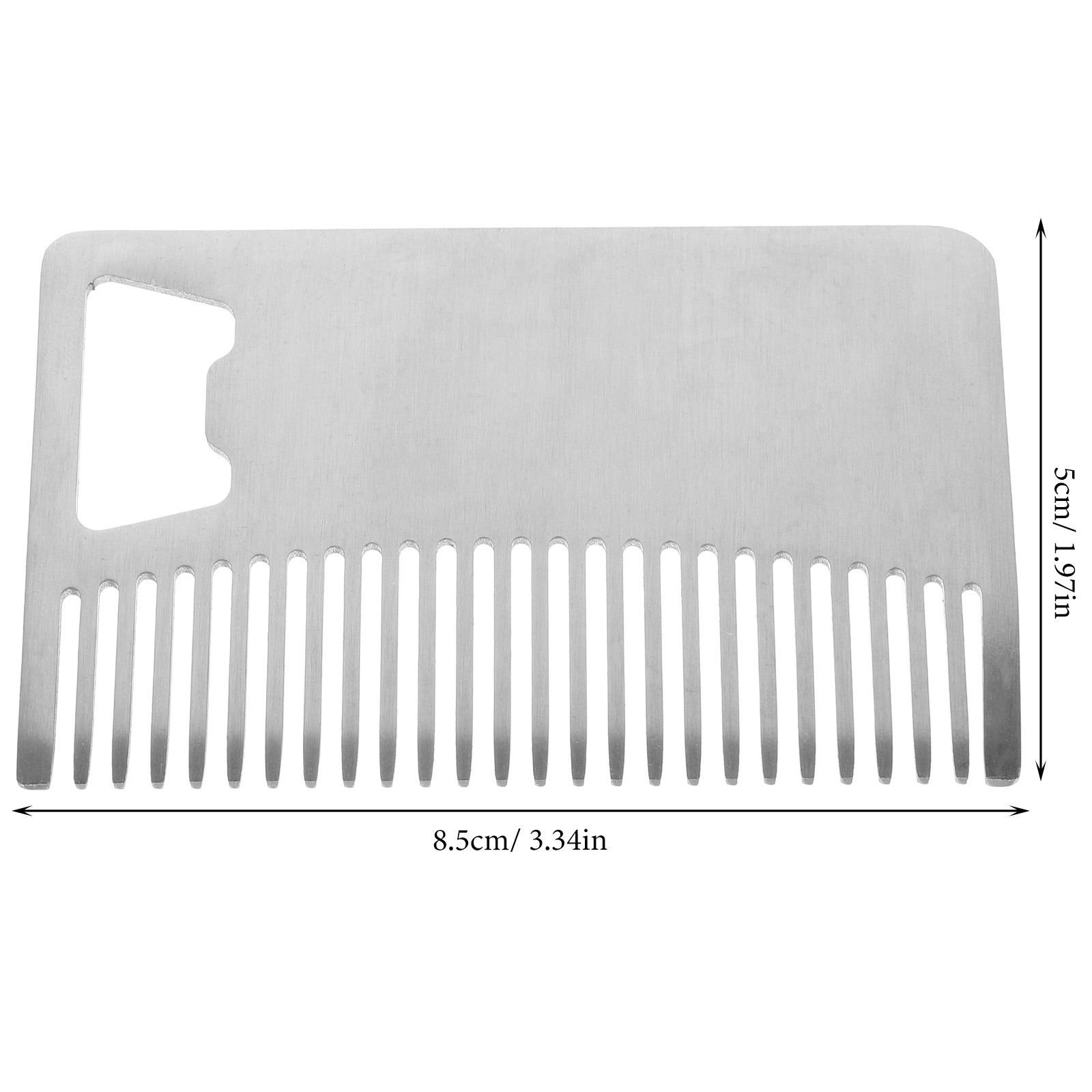 스테인리스 스틸 수염 빗 휴대용 신용카드 크기의 남성용 - Mens Grooming Tools 리뷰 및 가격