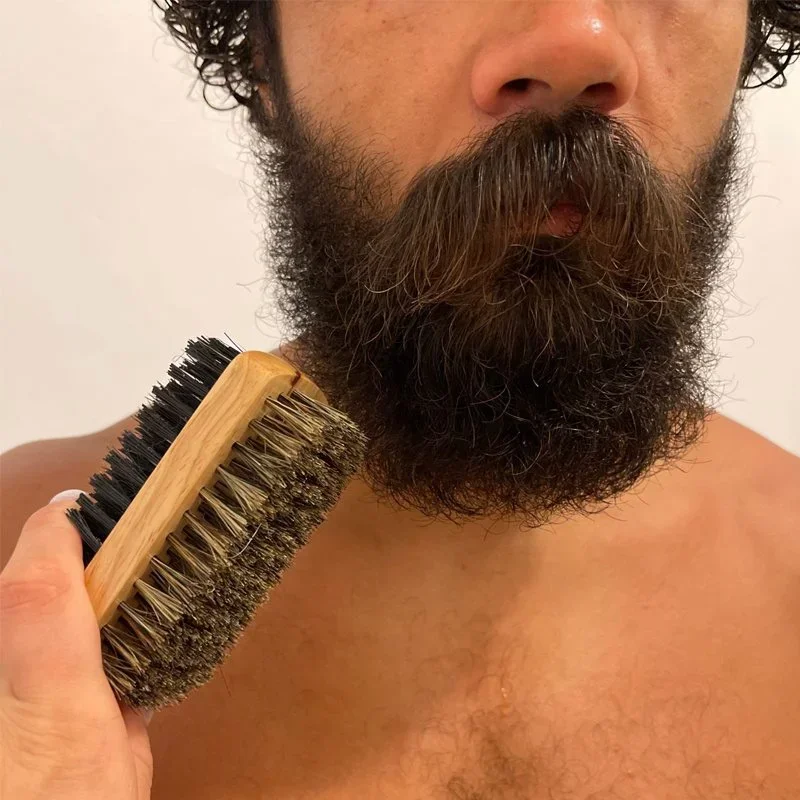 남성용 자연 나무 손잡이와 강모가 있는 수염 브러시 ( - Men'S Grooming Brush 리뷰 및 가격