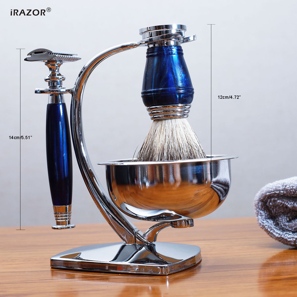 아이레이저 로얄 블루 럭셔리 남성 면도 키트 더블 엣지 - Mens Grooming Kit Luxury 리뷰 및 가격